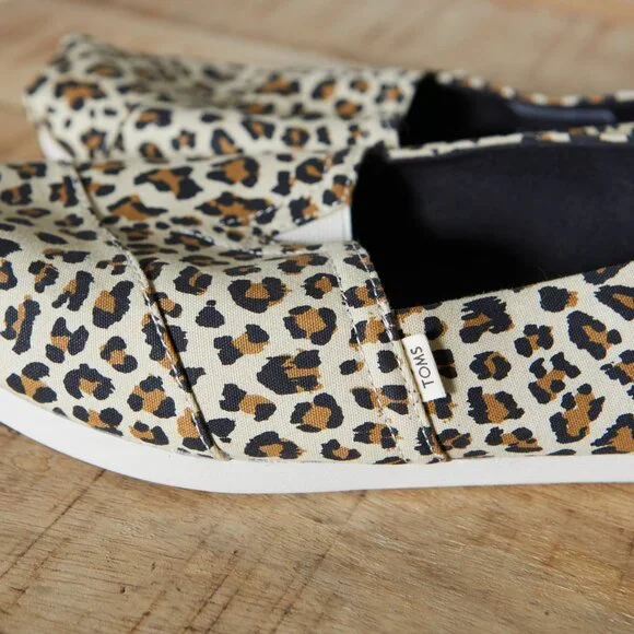 Toms Alpargata Slip-On Shoes | Brown Leopard Print {Size 10} NWOT - Picture 6 of 7